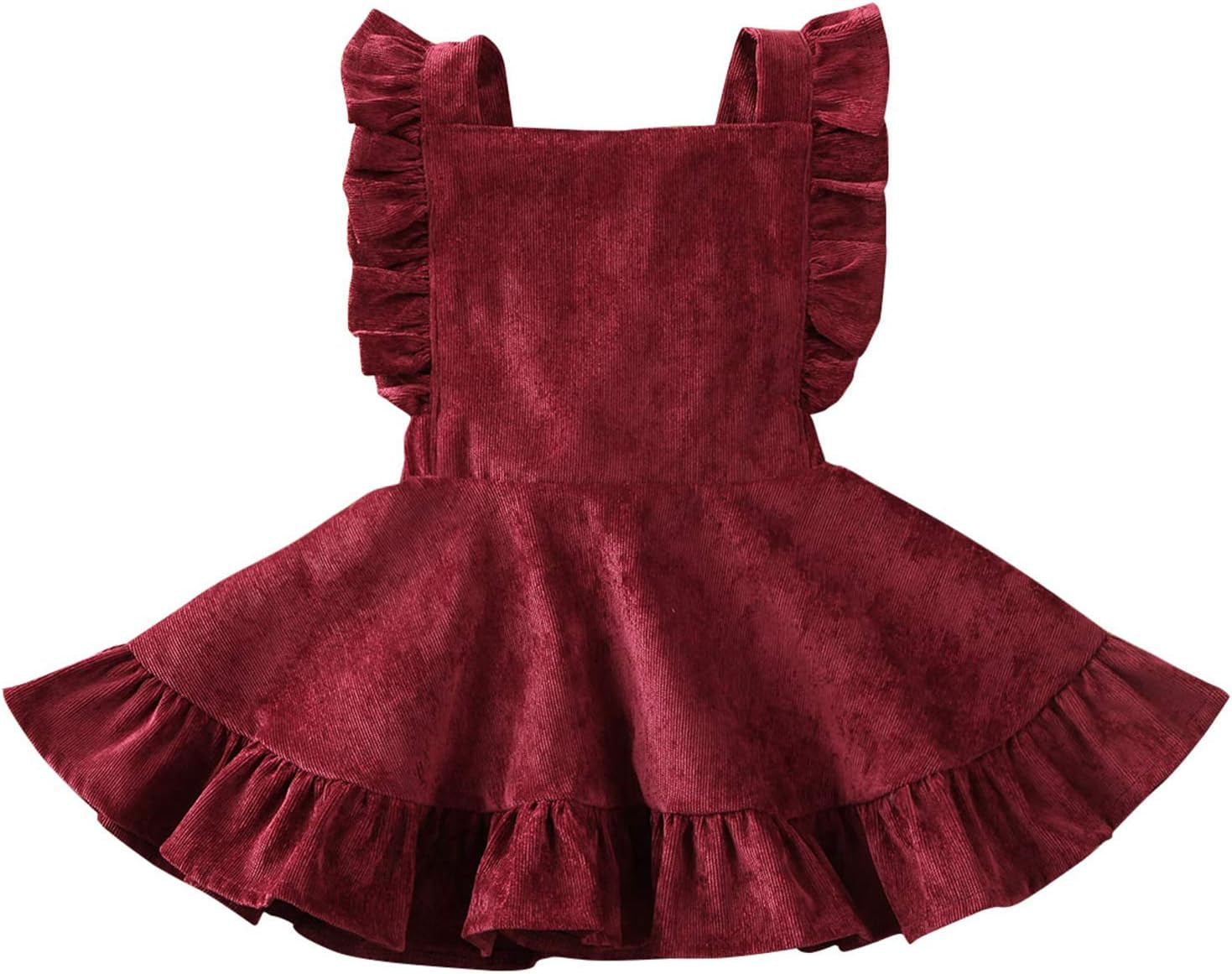 Toddler Tutu Dress Infant Sleeveless Vest Skirt Baby Backless Cute Romper for Girl Ruffle Skirt, Ages for 6Mos-5T