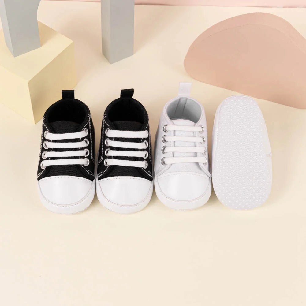 Baby Girls Boys Shoes Infant Canvas Shoes Casual Sneakers for First Walkers 3-18 Months